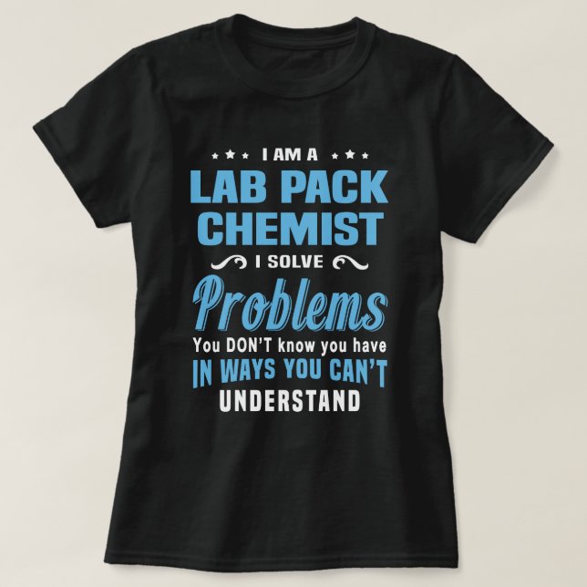Camiseta Químico do Lab Pack (Frente do Design)