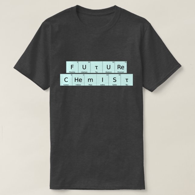 Camiseta QUÍMICO FUTURO - DIVIDIDO COM O ELEMENTO T-Shirt (Frente do Design)