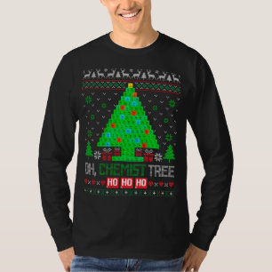 Camiseta Quimista de Química de Natal em Árvore