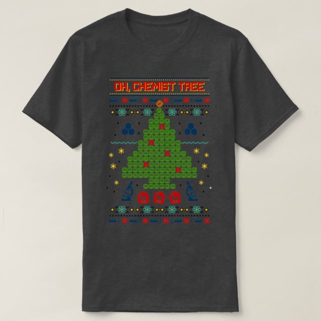 Camiseta Quimista Tree Ugly Christmas Sweshirt (Frente do Design)