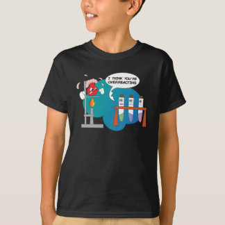 Camiseta Quimologia Engraçada Reação Química de Quadrinhos