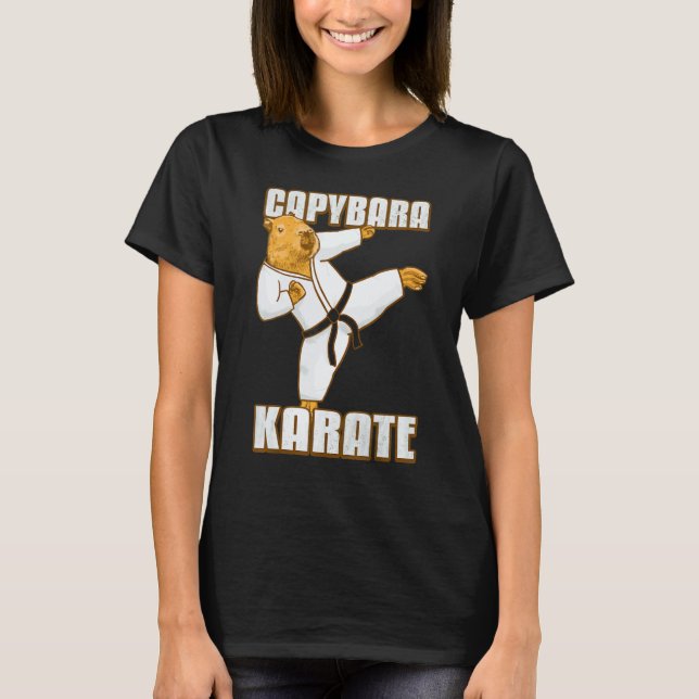 Camiseta Quimono de Karatê de Capivara (Frente)