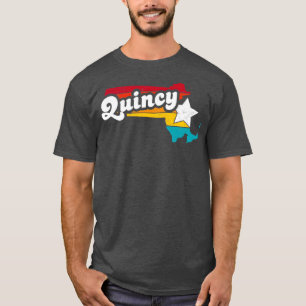 Camiseta Quincy Massachusetts Vintage angustiou Souvenir