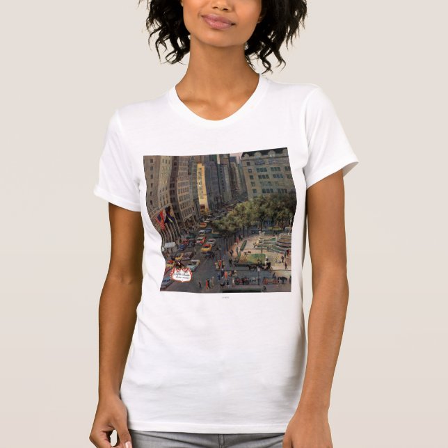 Camiseta Quinta Avenida por John Falter (Frente)