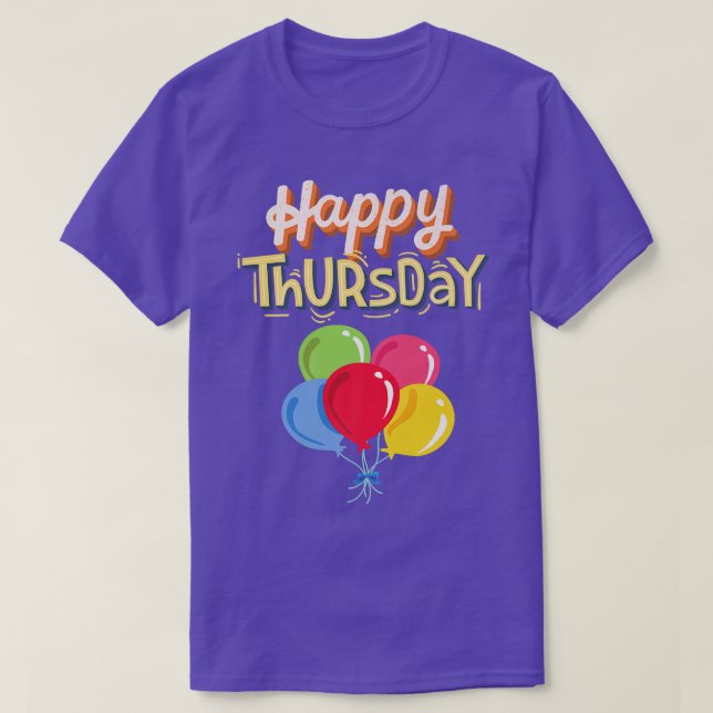 Camiseta Quinta-feira feliz (Frente do Design)