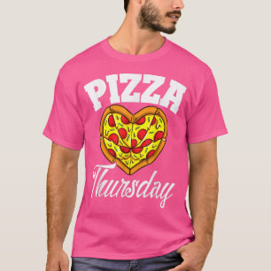Camiseta Quinta-feira Pizza Noite Engraçada Pizza Lover Ráp