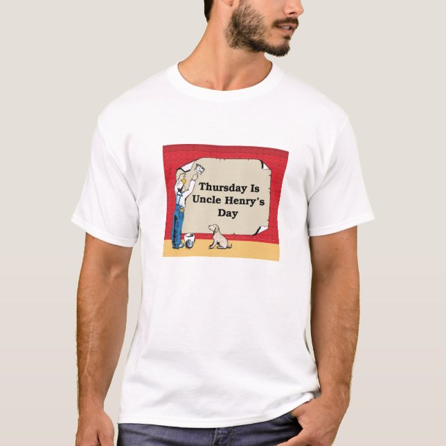 Camiseta Quinta-feira T-shirt do tio Henry (Frente)
