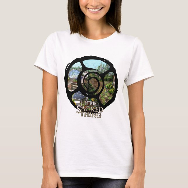 Camiseta Quinto detalhe sagrado da cidade (Frente)
