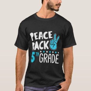 Camiseta Quinto Esquadrão De Paz De Amor De Volta À Escola