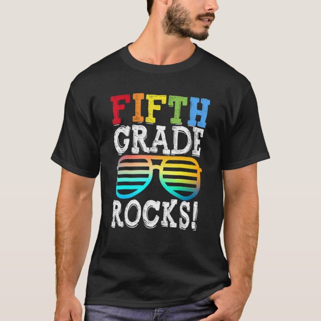 Camiseta Quinto Grau Rochas De Volta Ao 5 De Professores (Frente)