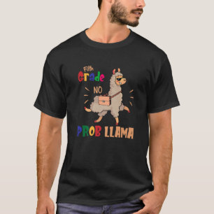 Camiseta Quinto Grau Sem Prob Lama Engraçado Voltar À Escol