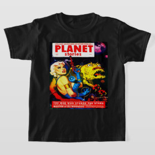 Camiseta QUIRKY 1950s RETRO SCI HISTÓRIAS EM QUADRINHOS PUL