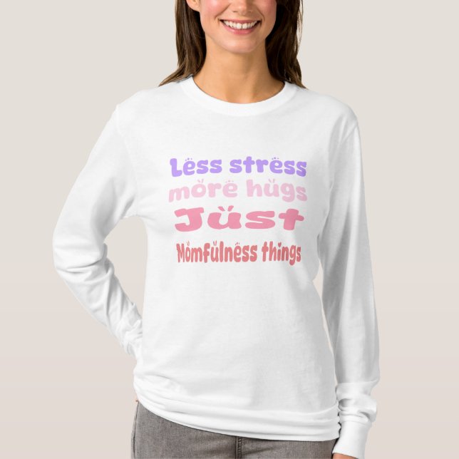 Camiseta Quirky Hug Momfulness white (Frente)