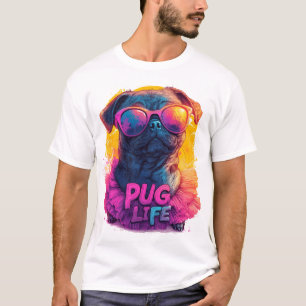 Camiseta Quirky Pug em Tutu - Pug Life Design