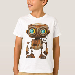 Camiseta Quirky Rusty Robot - Personagem de desenho animado