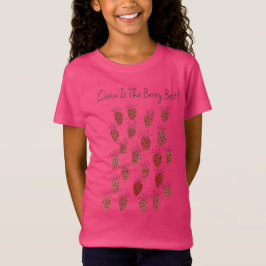 Camiseta Quirky Strawberry Pattern Girls T-Shirt