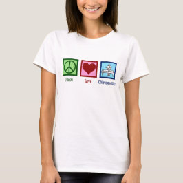 Camiseta Quiroprática do Amor pela Paz - Quiroprática Bonit