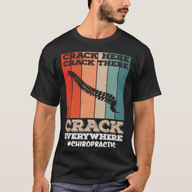 Camiseta quiropraxista ajuste espinhal ChiroPRACTICAL (Frente)