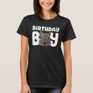 Camiseta Quirrel Birthday Boy Party Animal Kids Squirrel B
