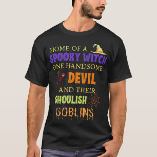 Camiseta Quitação do Dia das Bruxas com a aranha do diabo d