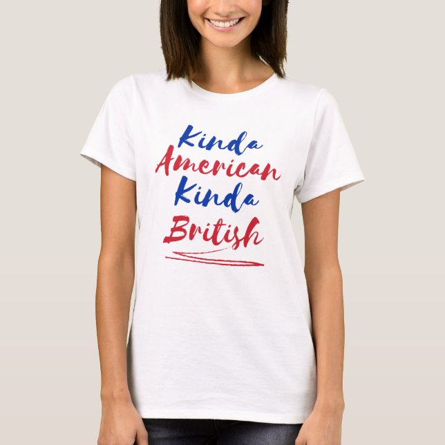 Camiseta Quitação Multicultural Britânica de Tipo Americano (Frente)
