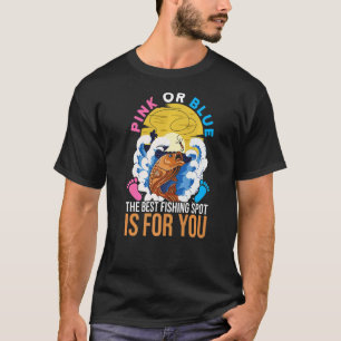 Camiseta Quitação Revelatória De Gênero Para A Pesca