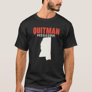 Camiseta Quitman Mississippi EUA State America Viagem Missi
