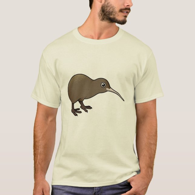 Camiseta Quivi bonito de Brown de Nova Zelândia (Frente)