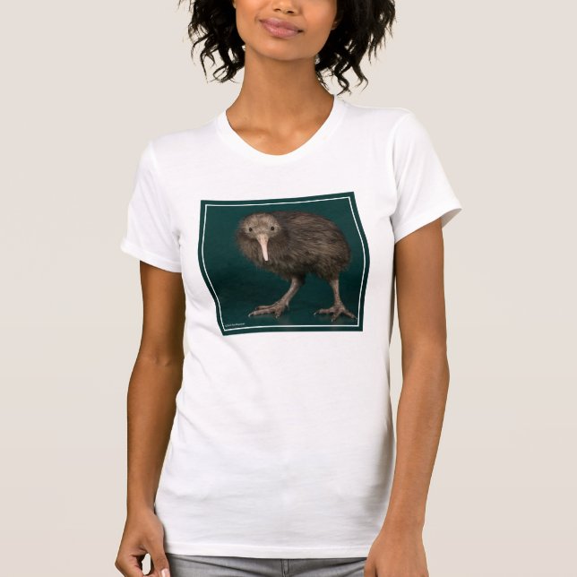 Camiseta Quivi norte de Brown da ilha (Frente)