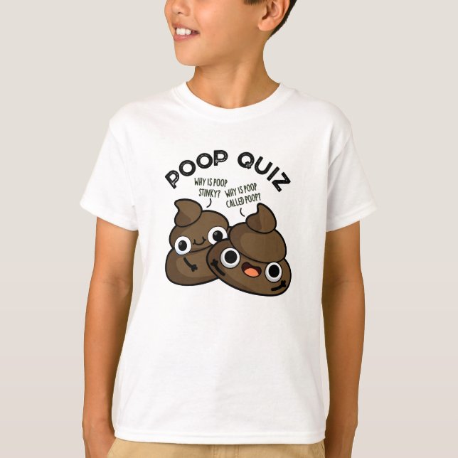 Camiseta Quiz de Cocô Piada de Cocô Engraçada  (Frente)