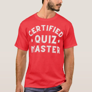 Camiseta Quiz Mestre de Teste Certificado - Noite de Teste