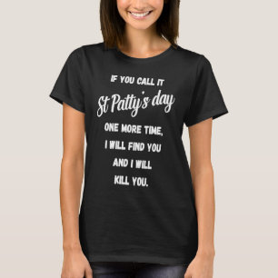 Camiseta Quo de Patty do Santo Zangado com Dia de São Patrí