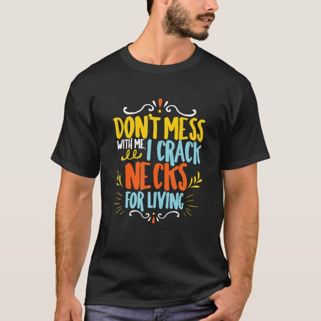 Camiseta Quociente Engraçado Cita Carro Quiroprático Humoro (Frente)