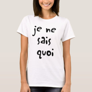 Camiseta quoi dos sais do ne do je, francês