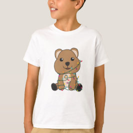 Camiseta Quokas de Quokas de Animais de Inverno de Neve de 