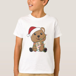 Camiseta Quokas de Quokas de Animais de Inverno de Neve de 