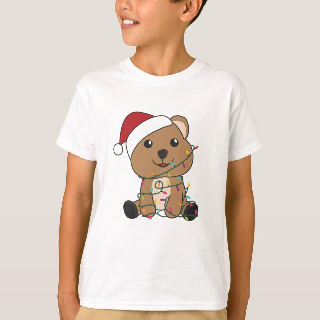 Camiseta Quokas de Quokas de Animais de Inverno de Neve de  (Frente)