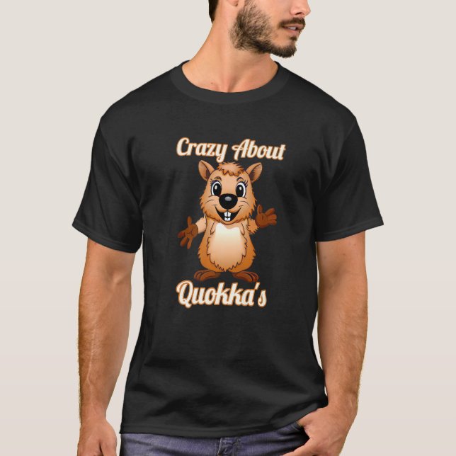 Camiseta Quokka Animal Exótico Sorrindo Animal (Frente)