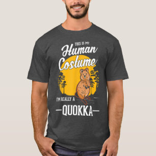 Camiseta Quokka de Figurino Humano Halloween Quokk