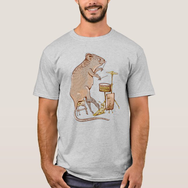 Camiseta Quokka - Drummer Animal Australiano (Frente)