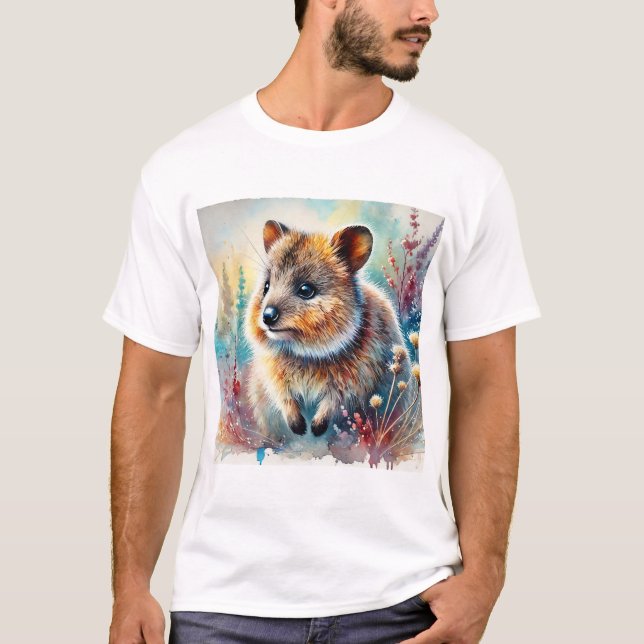 Camiseta Quokka in a Vibrant Dreamscape 210824AREF143 - Wat (Frente)