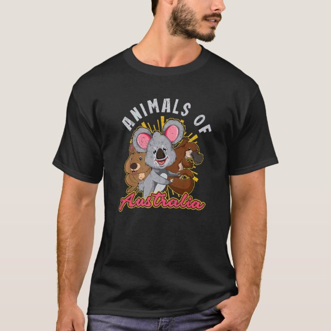 Camiseta Quokka Koala Platypus Aussie - Animais Australiano (Frente)