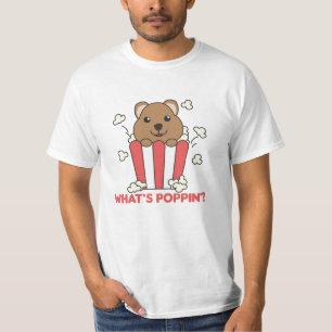 Camiseta Quokka Popcorn Whats Poppin Funny