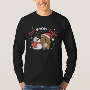 Camiseta Quokka, sou Snow Cute Snowman Snowman Pun