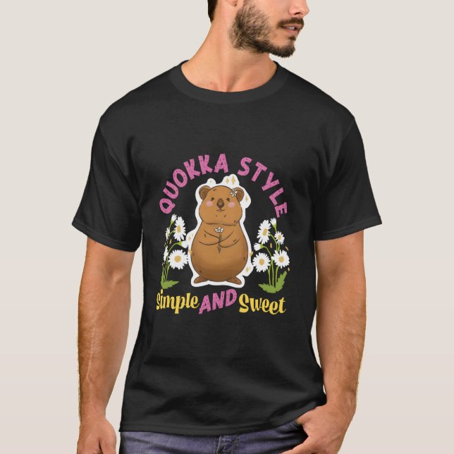 Camiseta Quokka Style Simple And Sweet (Frente)