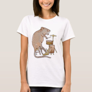 Camiseta Quokka Tocando Tambores