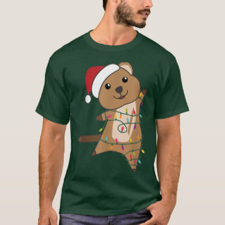 Camiseta Quoky Natal Animais Fadas Luzes de Fada Wi