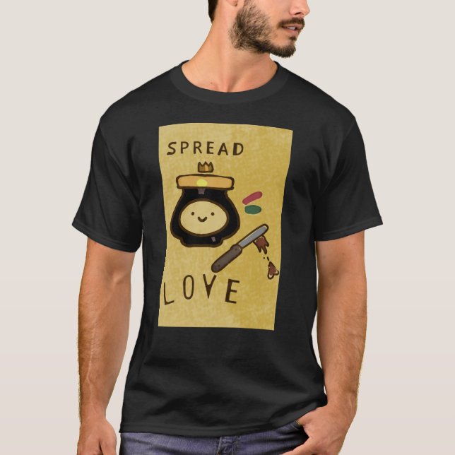 Camiseta &quot;Espalhar o amor e a cota; marmite design Cla (Frente)