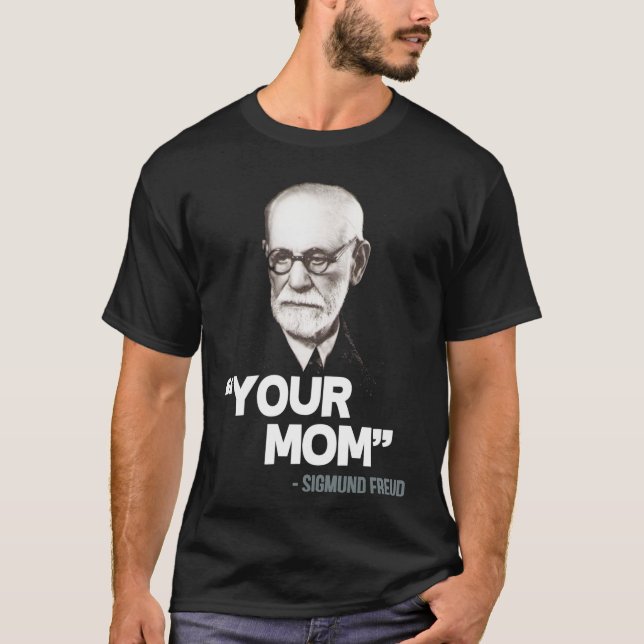 Camiseta &quot;Sua Mãe&quot; Sigmund Freud Cote Essentia (Frente)