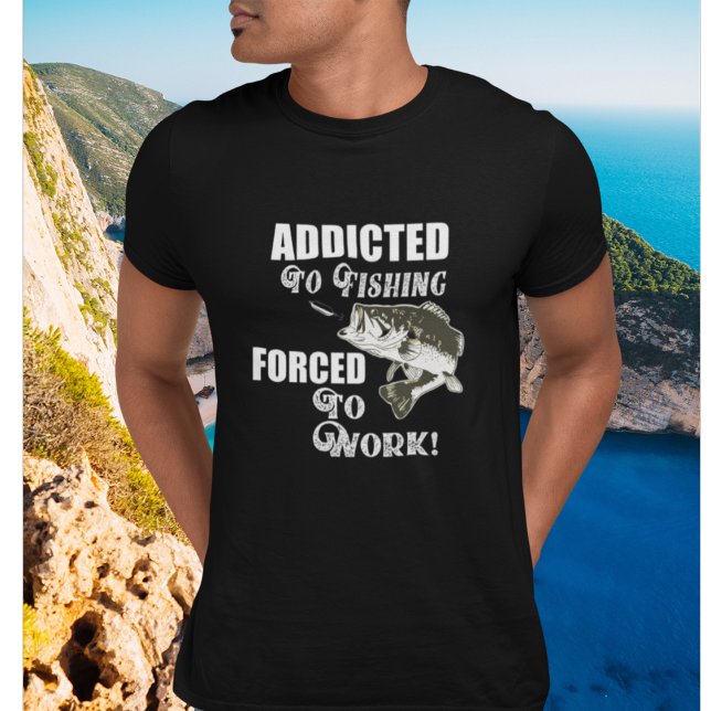 Camiseta Quotas De Pesca Engraçadas Forçadas A Trabalhar La (Criador carregado)